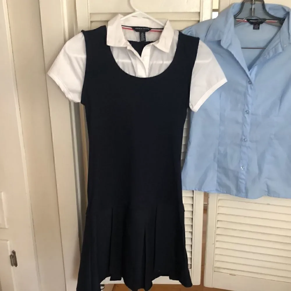French Toast Crisp School 🏫 Uniform Set Girls Size 14 in French Blue & Navy.